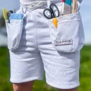 DAPPS WORK SHORTS - WHITE