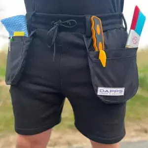 DAPPS WORK SHORTS - BLACK EDITION