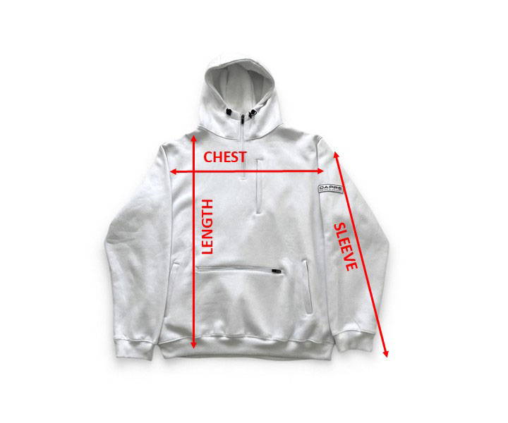 WHITE DAPPS HOODIE -MEASUREMENTS PHOTO (1)